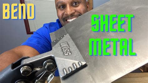 how to bend sheet metal without a metal brake|folding sheet metal at home.